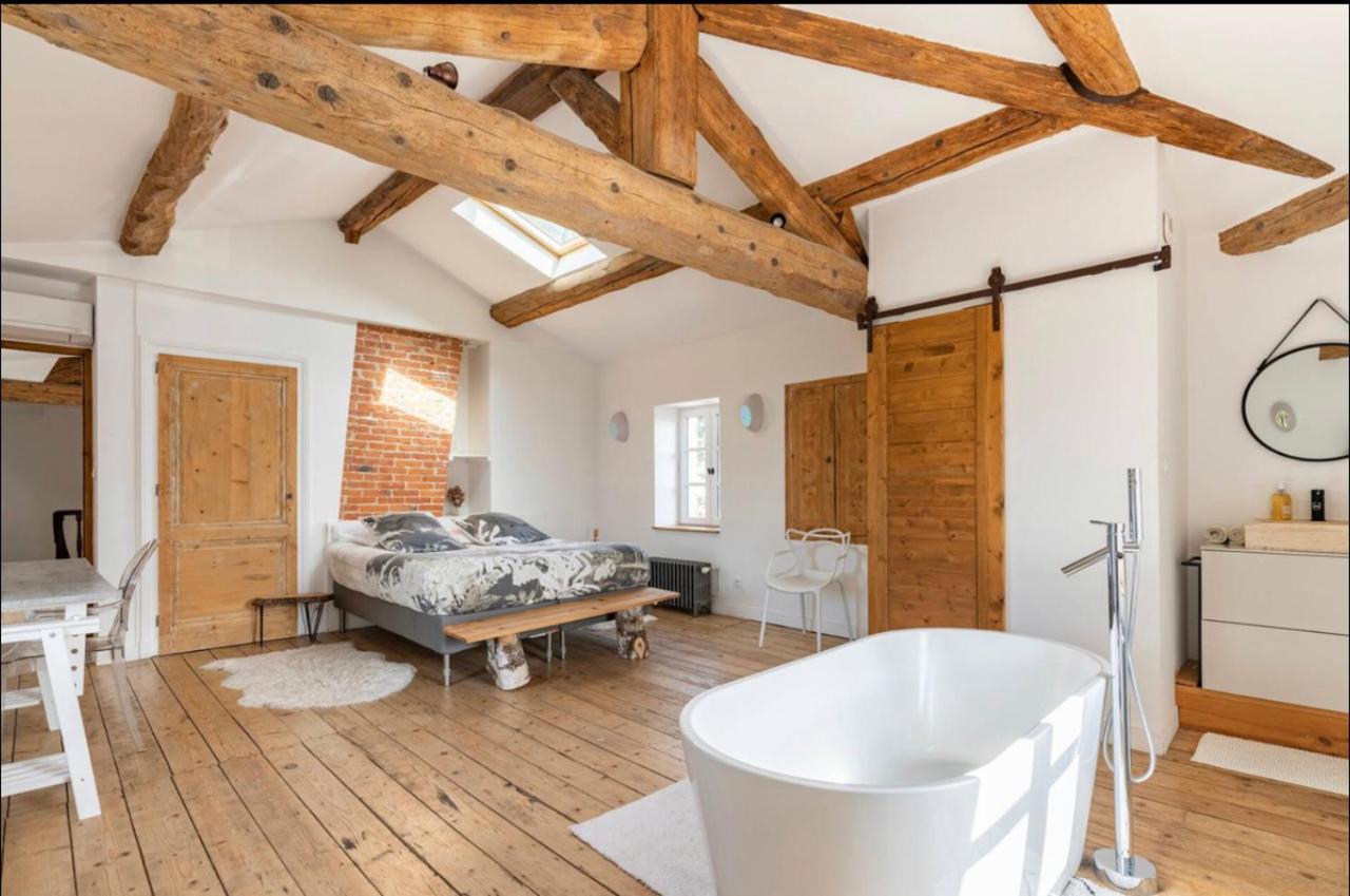 タッサン・ラ・ドゥミ・リュンヌ Aux Tourelles 1888 - Tres Proche Lyon Bed & Breakfast エクステリア 写真